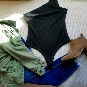 Rosie Daze Watch Me Ribbed Bodysuit